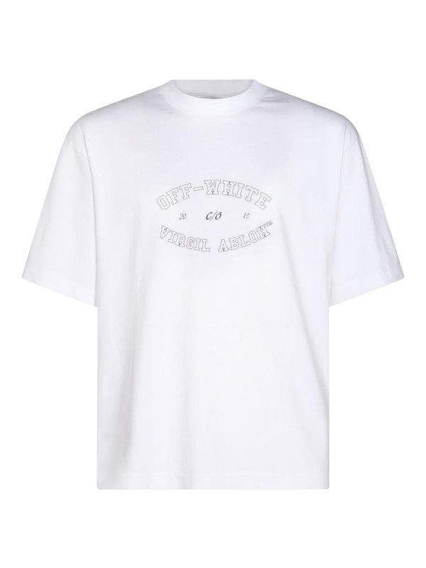 T-shirt  In Cotone Bianco
