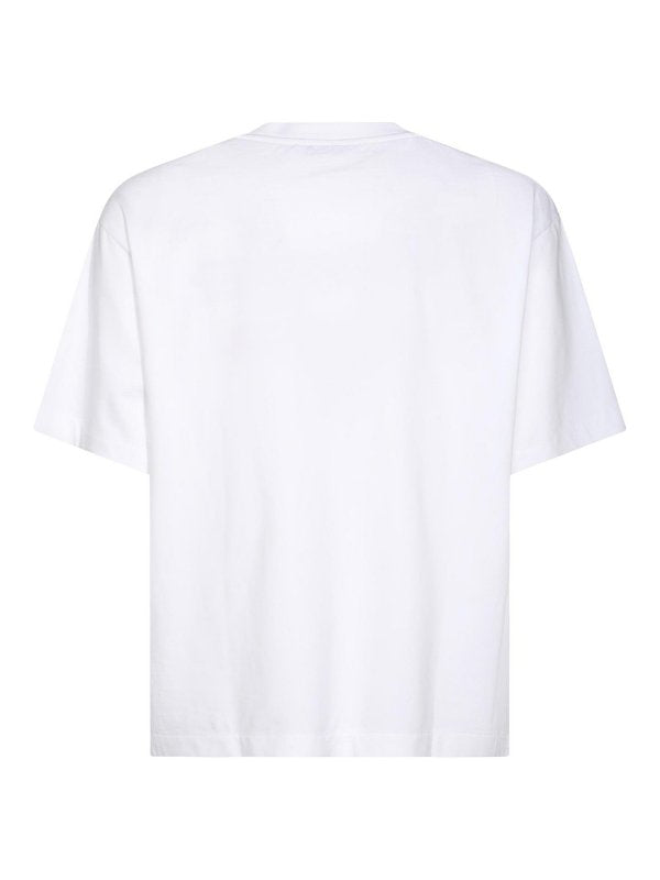T-shirt  In Cotone Bianco