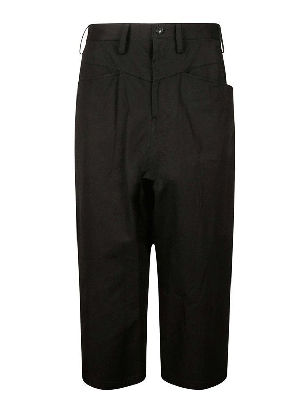 Pantaloni In Cotone Gamba Dritta