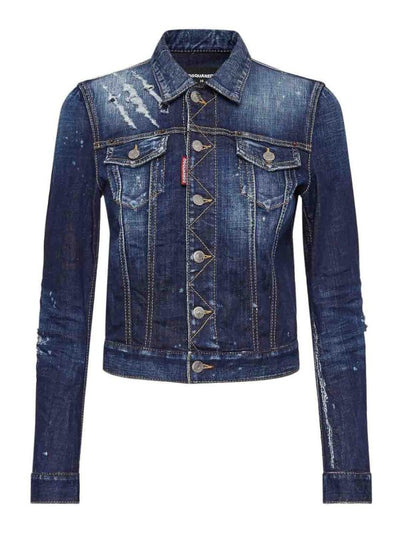 Giacca Di Jeans Invecchiata