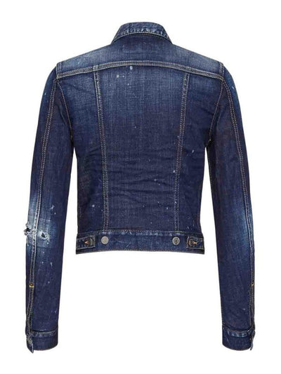 Giacca Di Jeans Invecchiata