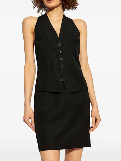 Vestito In Lana Con Scollo A V