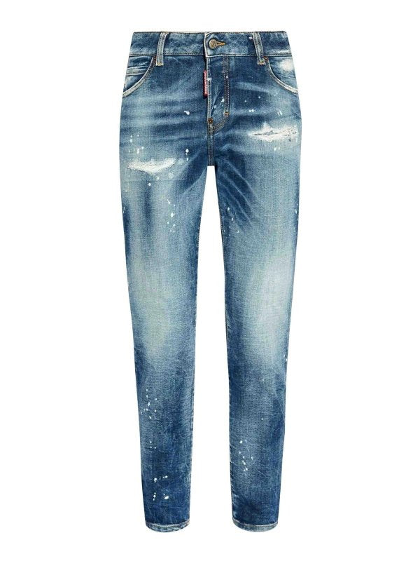 Jeans Con Toppa Con Logo