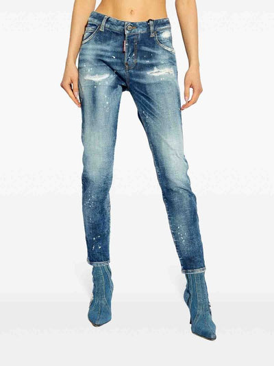Jeans Con Toppa Con Logo