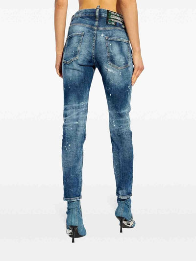 Jeans Con Toppa Con Logo