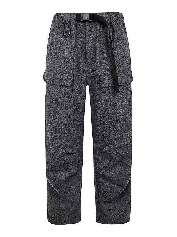 Pantaloni Cargo In Flanella
