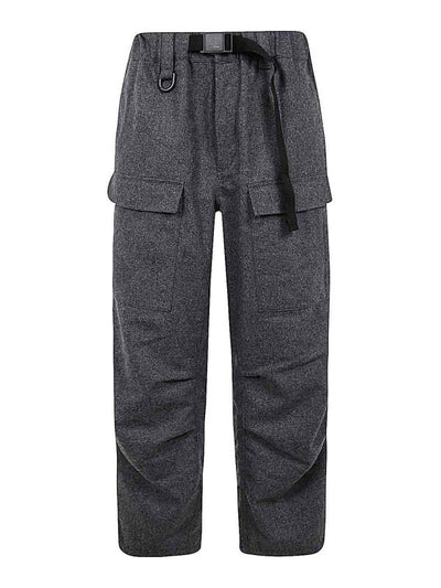 Pantaloni Cargo In Flanella