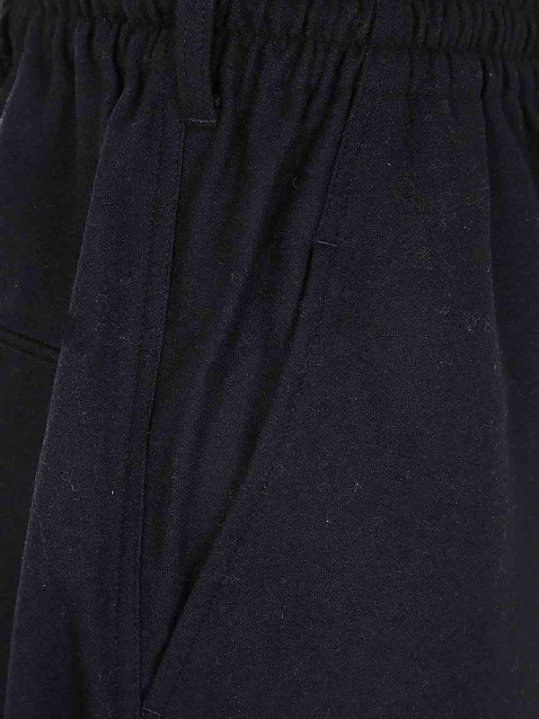 Pantaloni Con Polsini In Flanella