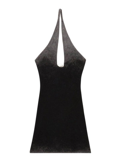 Minivestito  In Cotone Nero