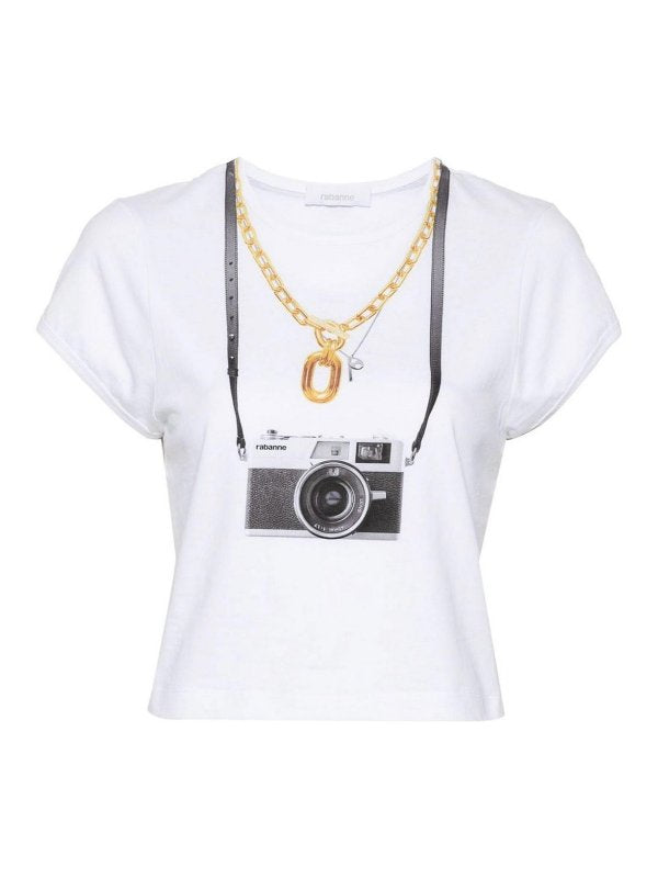 T-shirt Con Stampa Fotocamera