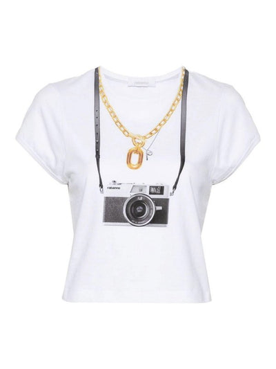 T-shirt Con Stampa Fotocamera