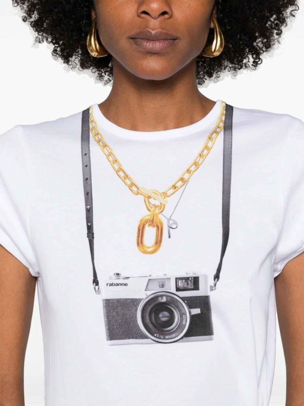 T-shirt Con Stampa Fotocamera