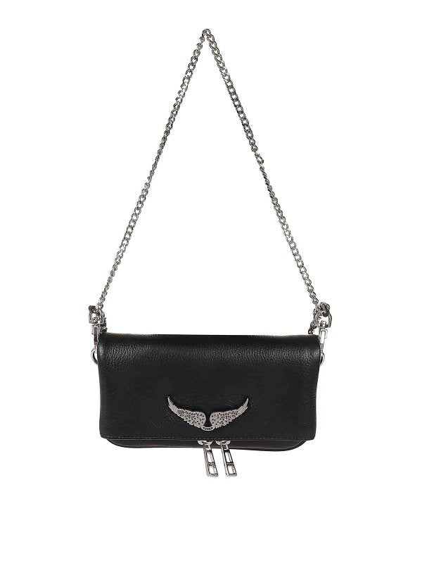 Borsa Rock Nano In Pelle Granulata Noir Nera