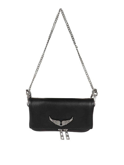 Borsa Rock Nano In Pelle Granulata Noir Nera
