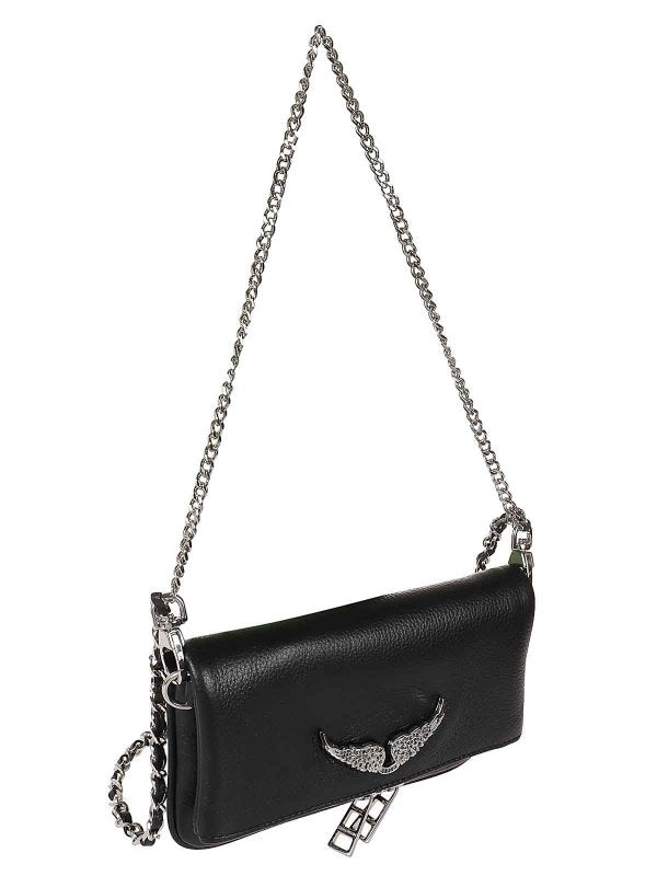 Borsa Rock Nano In Pelle Granulata Noir Nera