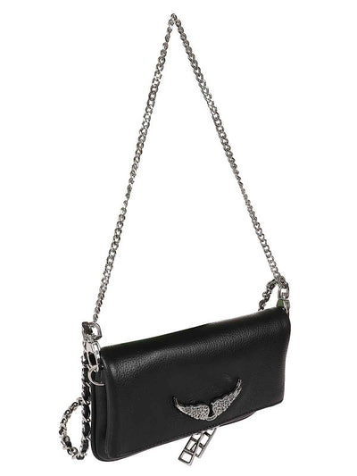 Borsa Rock Nano In Pelle Granulata Noir Nera