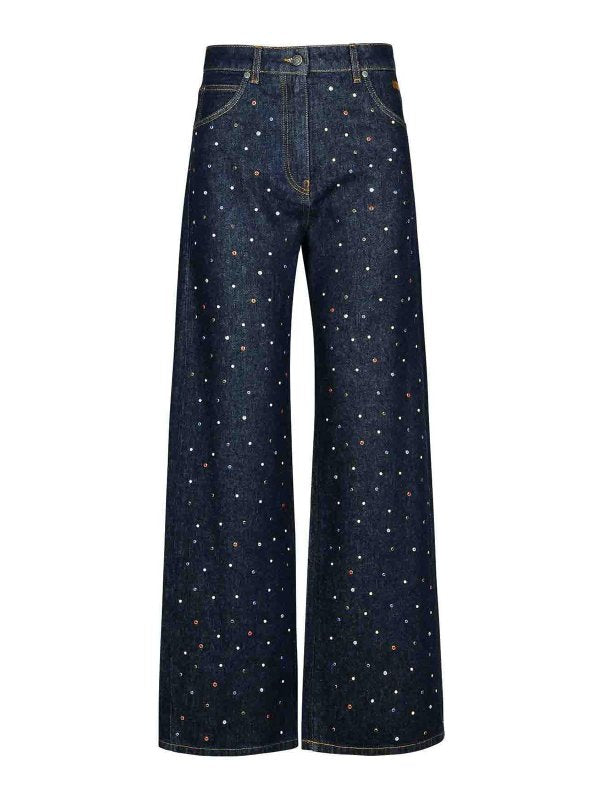 Jeans In Cotone Blu