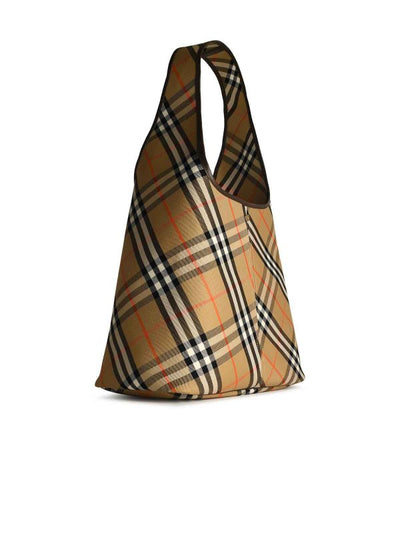 Borsa Grande In Cotone Beige