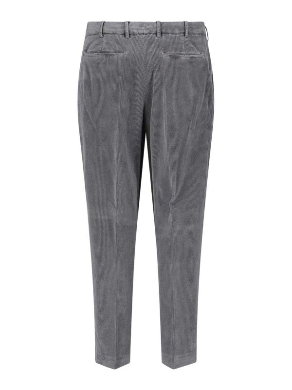 Pantaloni Dritti In Velluto A Coste
