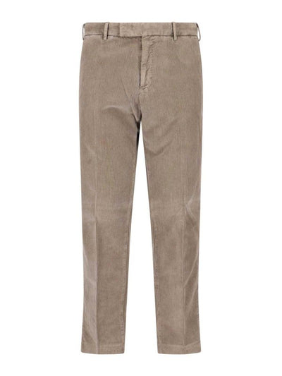 Pantaloni Dritti In Velluto A Coste