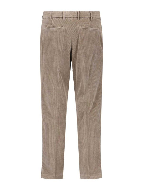 Pantaloni Dritti In Velluto A Coste