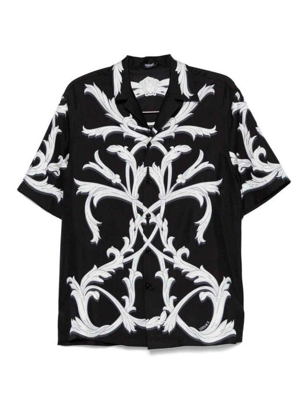 Camicia Di Seta Con Motivo