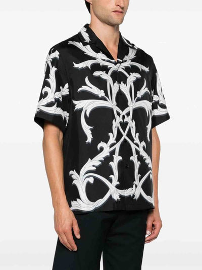 Camicia Di Seta Con Motivo