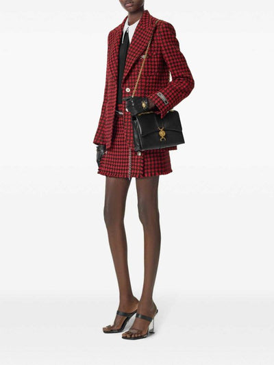 Minigonna Con Motivo A Quadri In Tweed