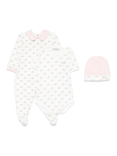 Set Tutina Per Bambini Con Stampa Di Elefanti