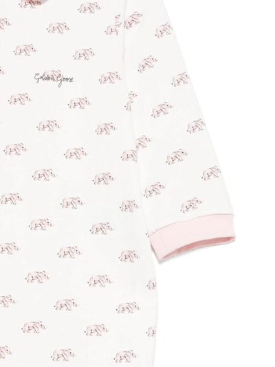 Set Tutina Per Bambini Con Stampa Di Elefanti