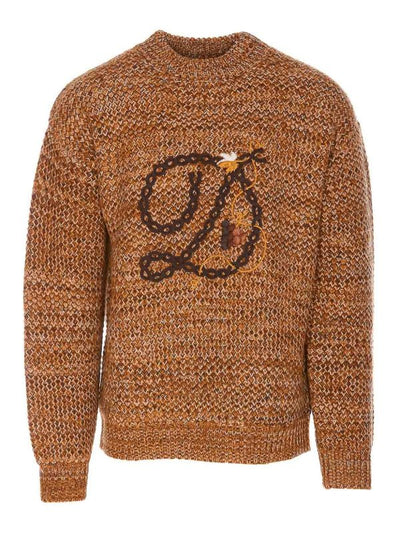Maglione Marrone D Tresse