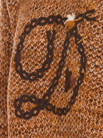 Maglione Marrone D Tresse