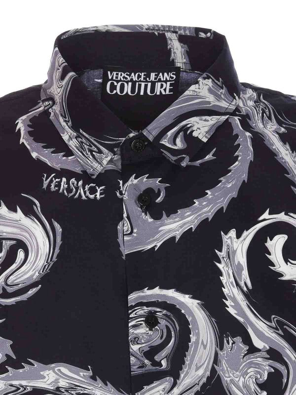 Camicia Couture Couture Nera Cromata