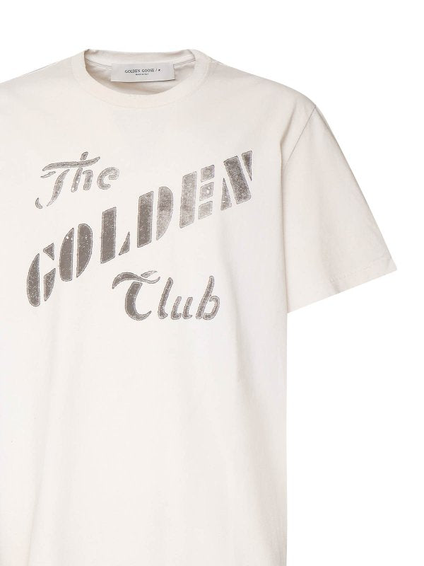 T-shirt In Cotone Avorio