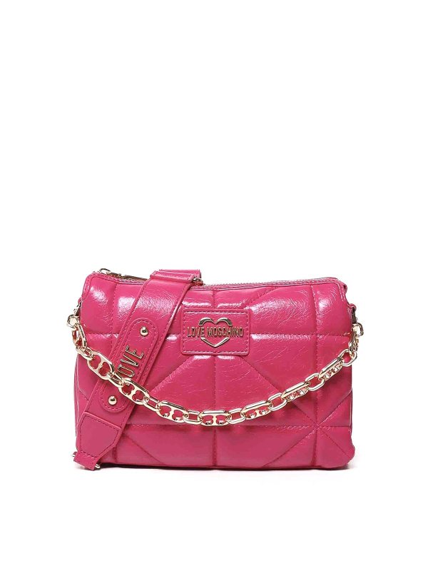 Borsa A Tracolla Olografica Geometrica Donna 18x24x7 Cm - Luci Iridescent Flash Riflettente