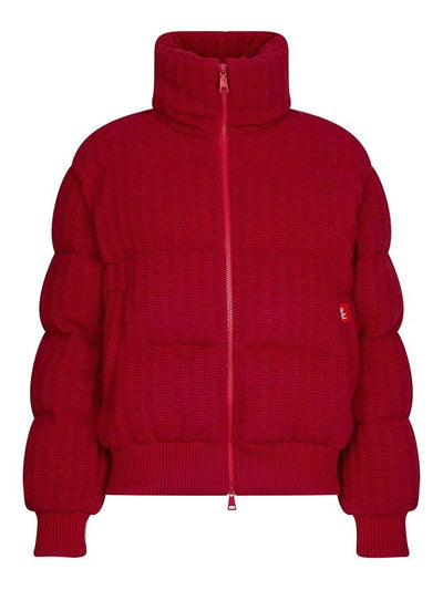 Piumino In Maglia A Coste Bubble Up