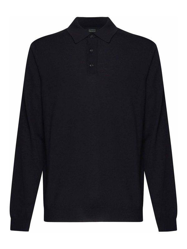 Polo In Maglia Di Lana