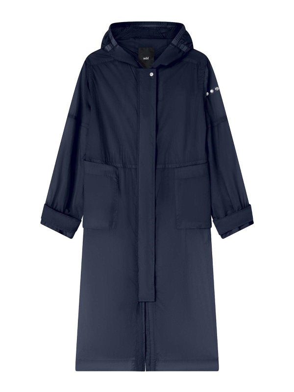 Parka Lungo Blu Navy