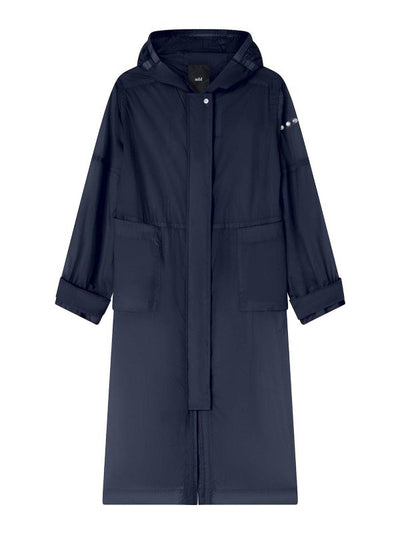 Parka Lungo Blu Navy