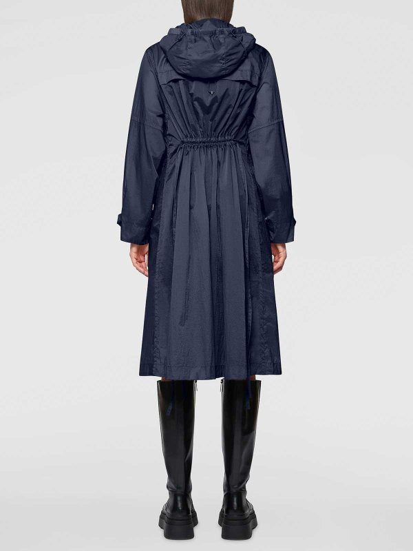 Parka Lungo Blu Navy