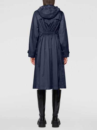 Parka Lungo Blu Navy