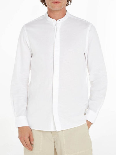 Camicia Regular Fit In Tessuto Dobby