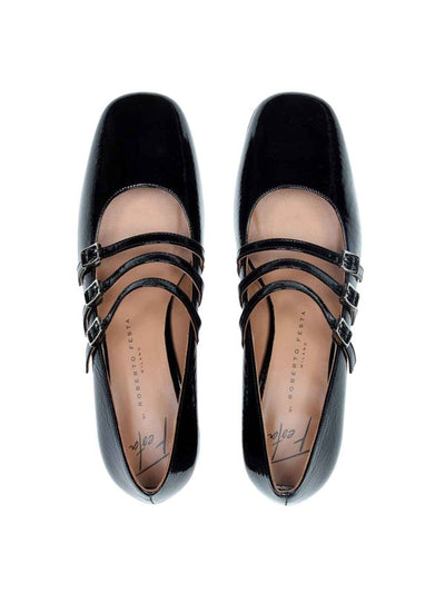 Décolleté Mary Jane In Vernice Nero
