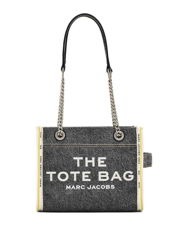 La Borsa Tote A Tracolla Con Catena Di Jeans