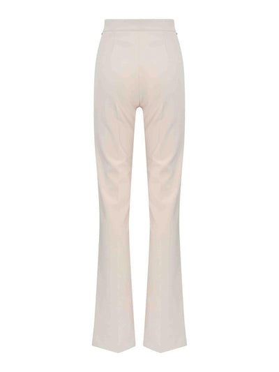 Pantaloni Palazzo In Crepe Stretch