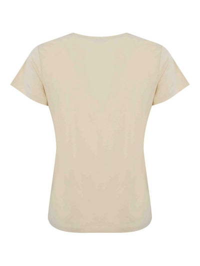 T-shirt Con Ricamo Gioiello Turbato In Cotone