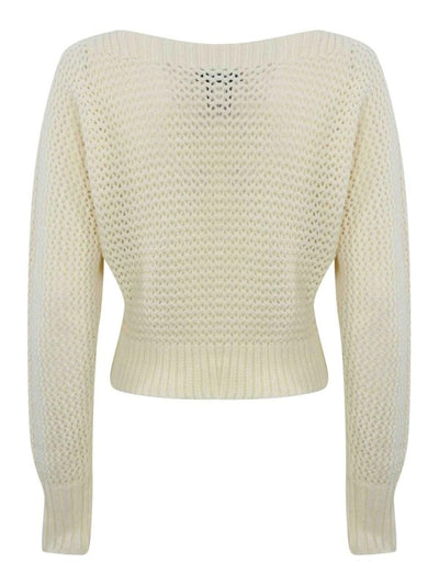 Maglione In Lana Con Logo