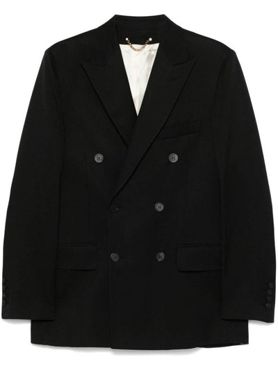 Blazer Doppiopetto In Lana Leggera