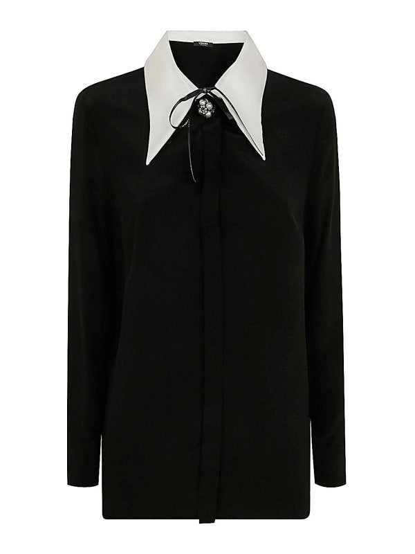 Camicia Informale Crepe De Chine Di Seta