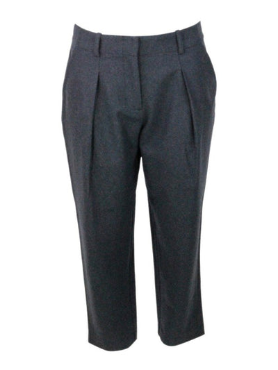 Pantaloni In Misto Lana